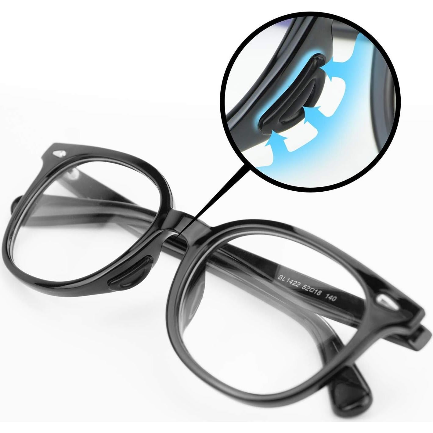 20 Pares Almohadillas de Nariz Silicona Antideslizantes YR