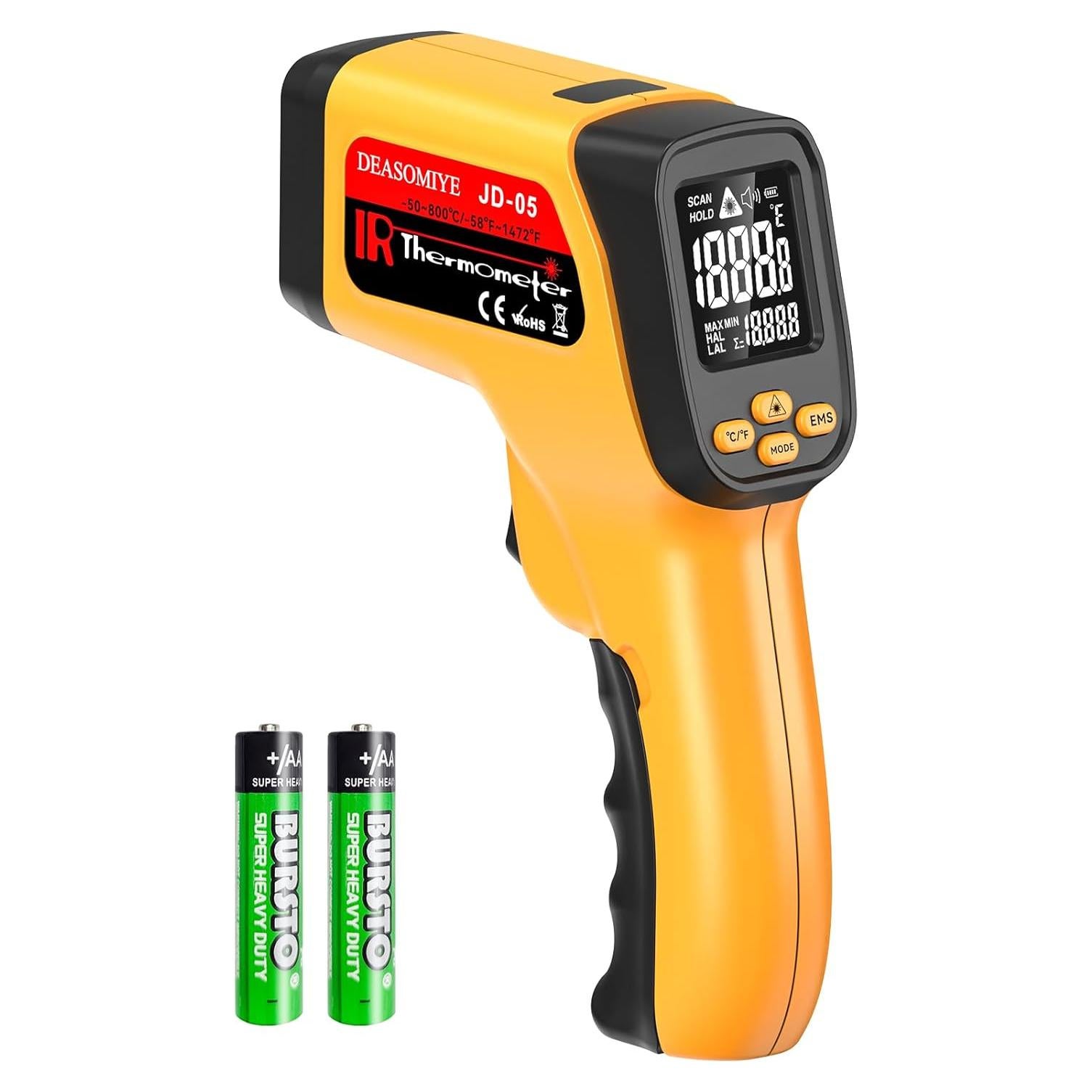 Termómetro Infrarrojo Sin Contacto Deasomiye JD-04 -50°C a 800°C