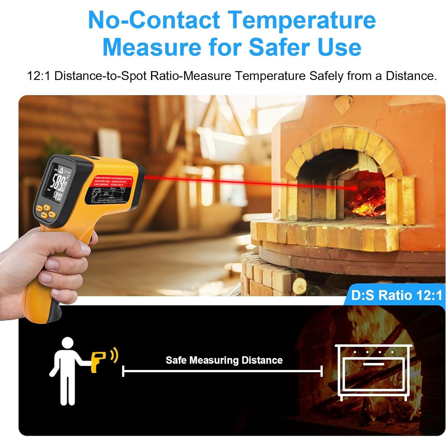 Termómetro Infrarrojo Sin Contacto Deasomiye JD-04 -50°C a 800°C