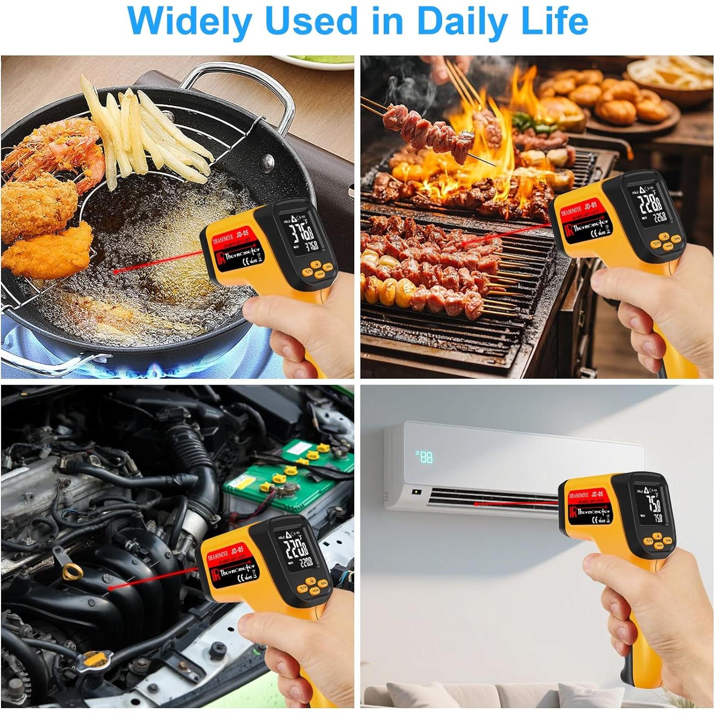 Termómetro Infrarrojo Sin Contacto Deasomiye JD-04 -50°C a 800°C