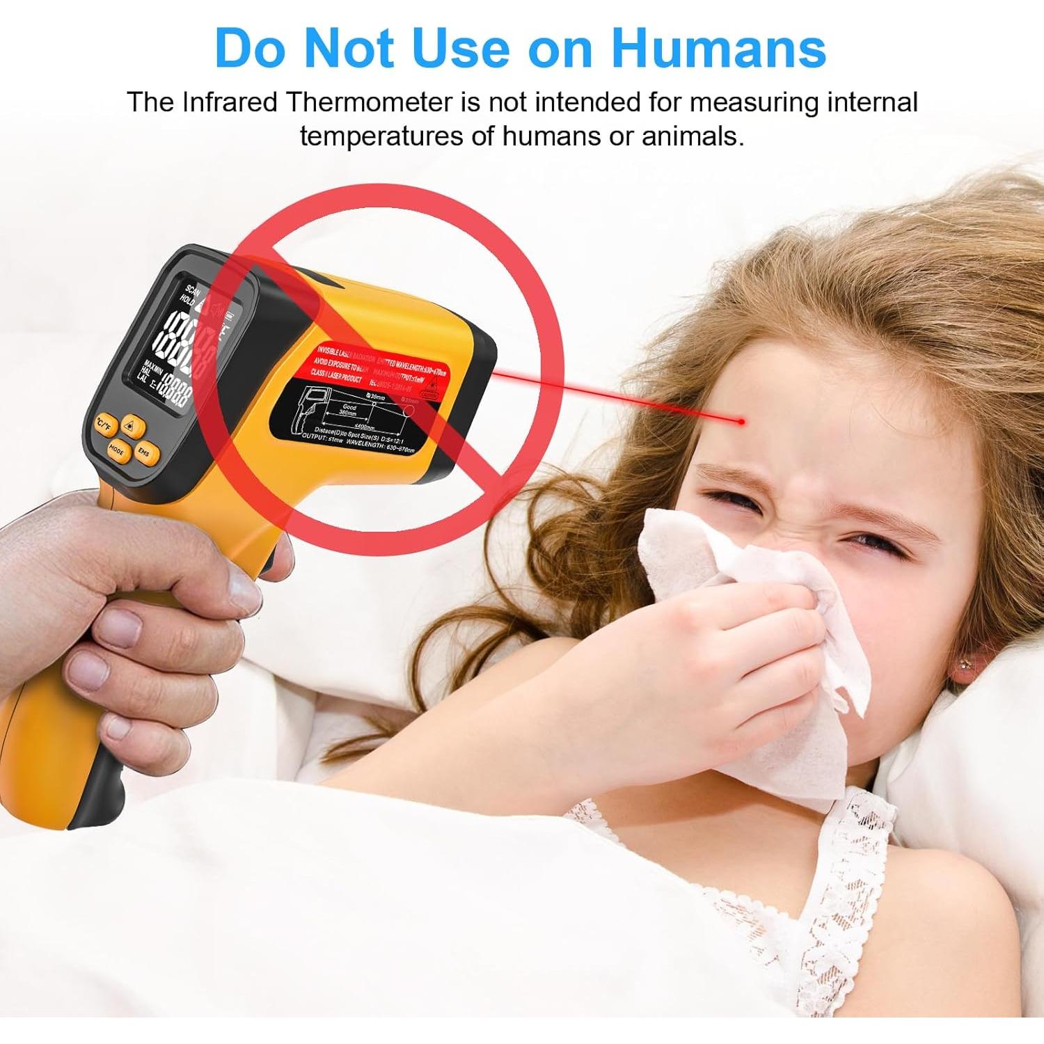 Termómetro Infrarrojo Sin Contacto Deasomiye JD-04 -50°C a 800°C