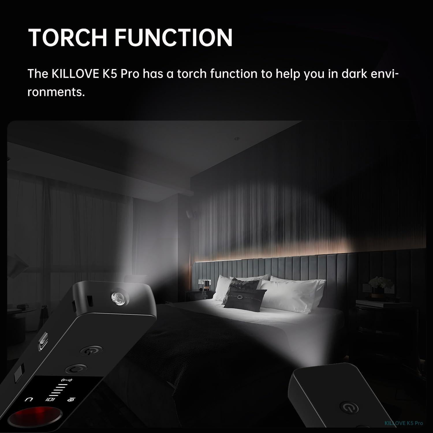 Detector de Cámaras Ocultas KILLOVE K5 Pro - Protección Privacidad