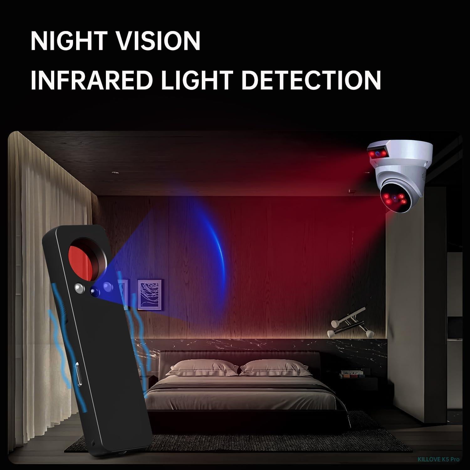 Detector de Cámaras Ocultas KILLOVE K5 Pro - Protección Privacidad