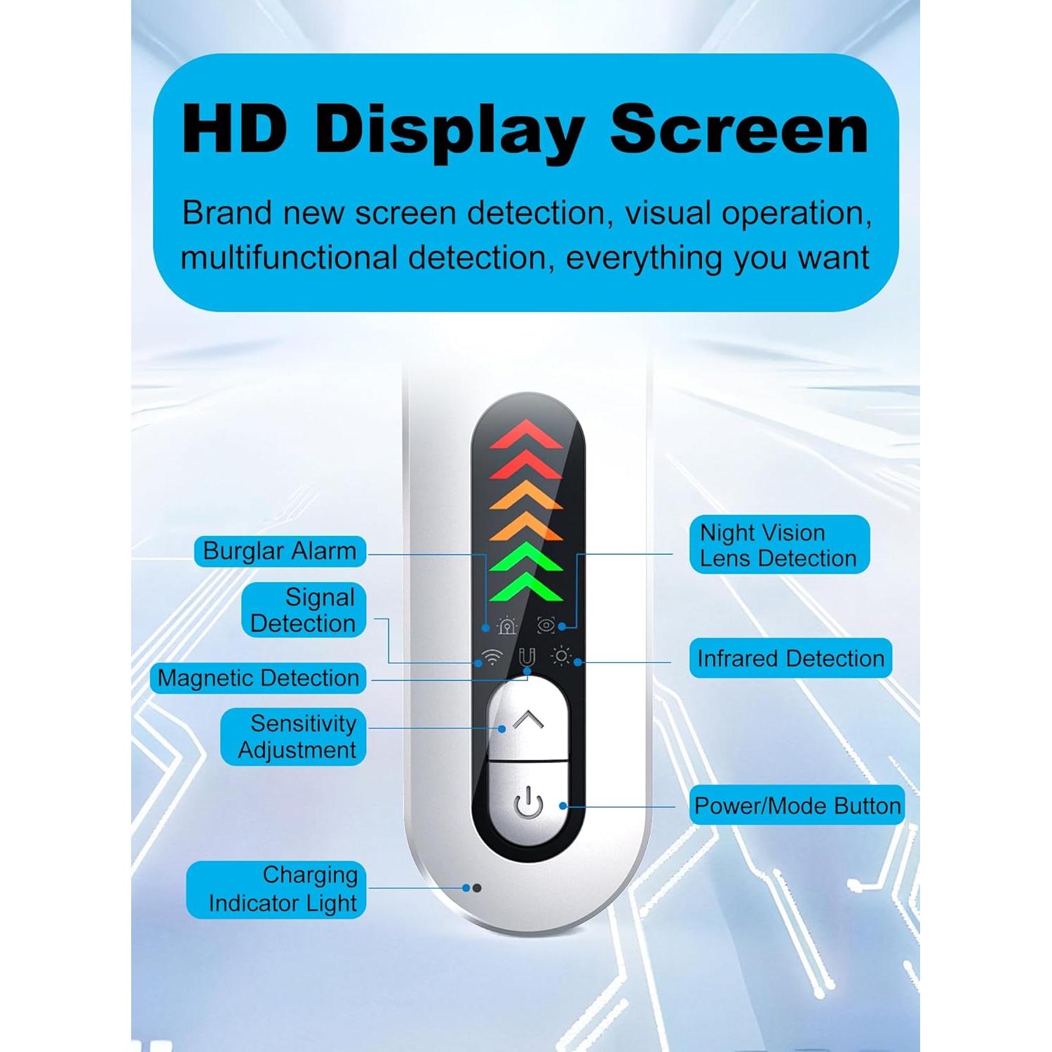 Detector de Cámaras Ocultas 5-en-1 SPYXRAY T01-P Portátil