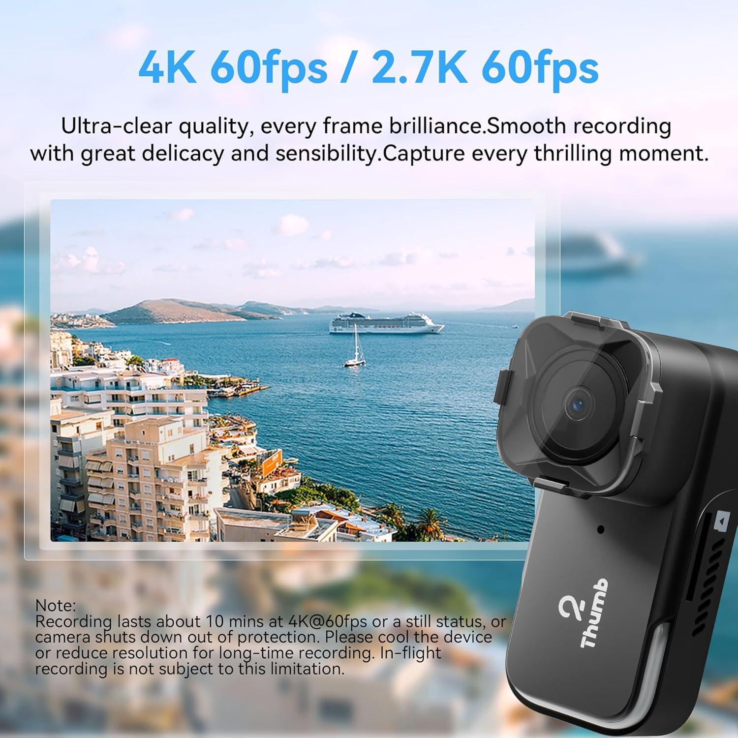 Cámara de acción RunCam Thumb Pro 4K 16g con filtro ND y SD 128GB