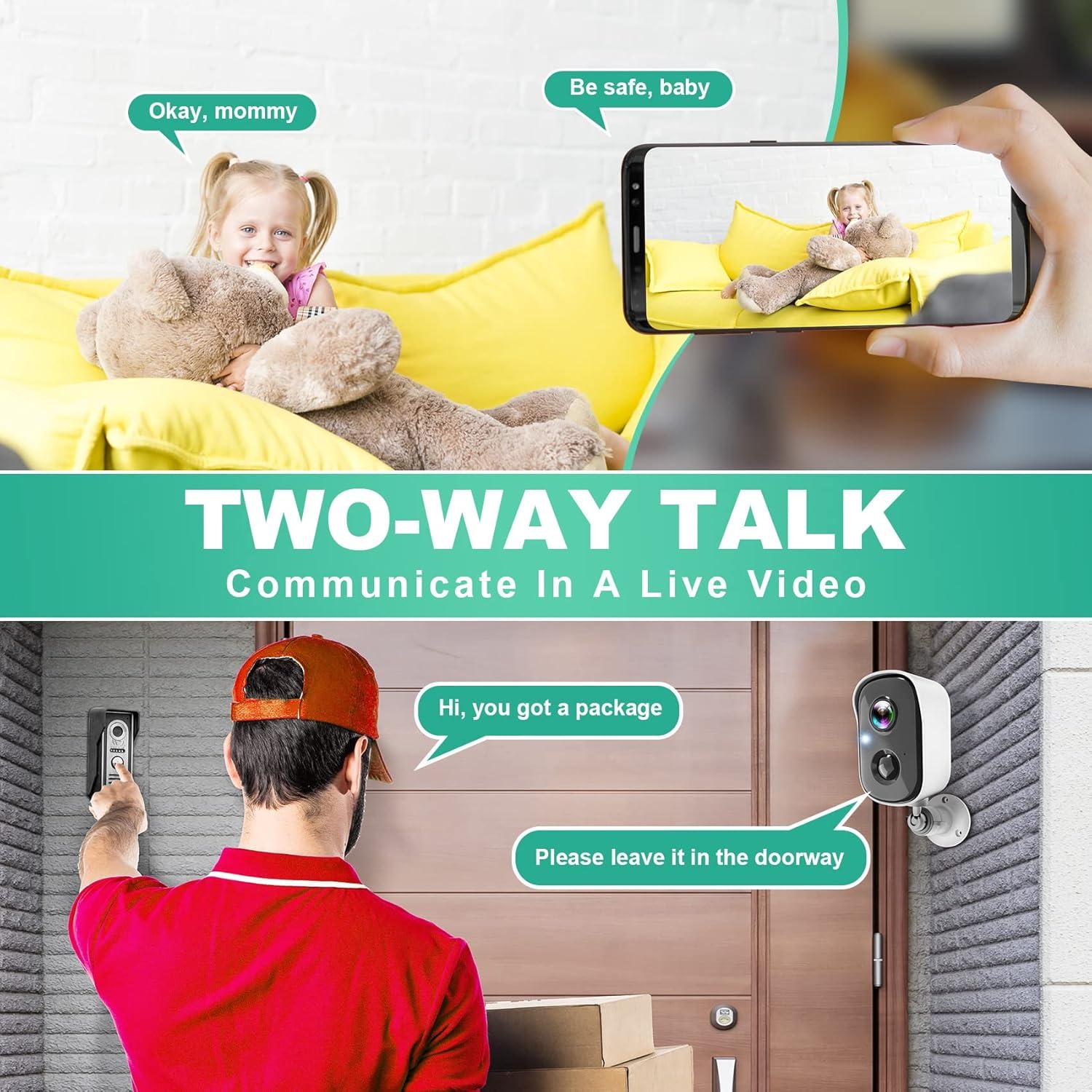 Cámara de Seguridad Inalámbrica VISION WELL CG6S 2K IP65