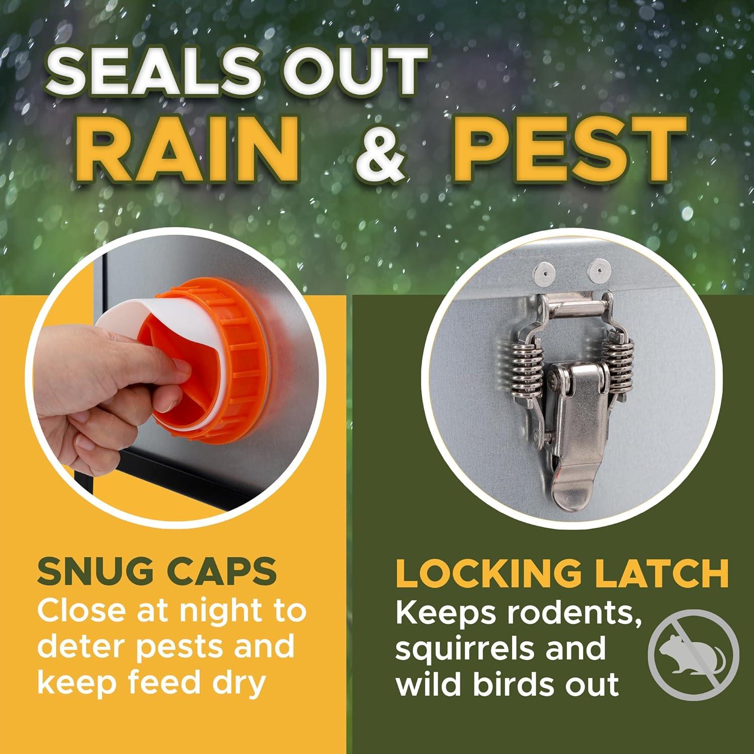 Comedero Automático para Gallinas Sprigrown 18kg Metal Resistente