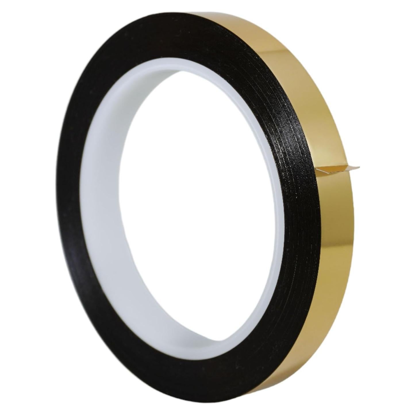 Cinta de película poliéster metalizado GGR Supplies 72 yardas 1/2" oro