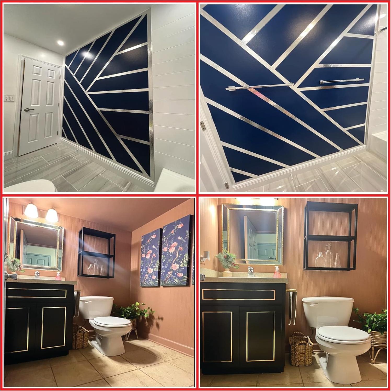 Cinta de película poliéster metalizado GGR Supplies 72 yardas 1/2" oro