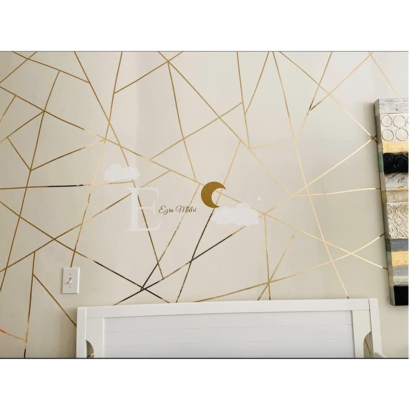 Cinta de película poliéster metalizado GGR Supplies 72 yardas 1/2" oro