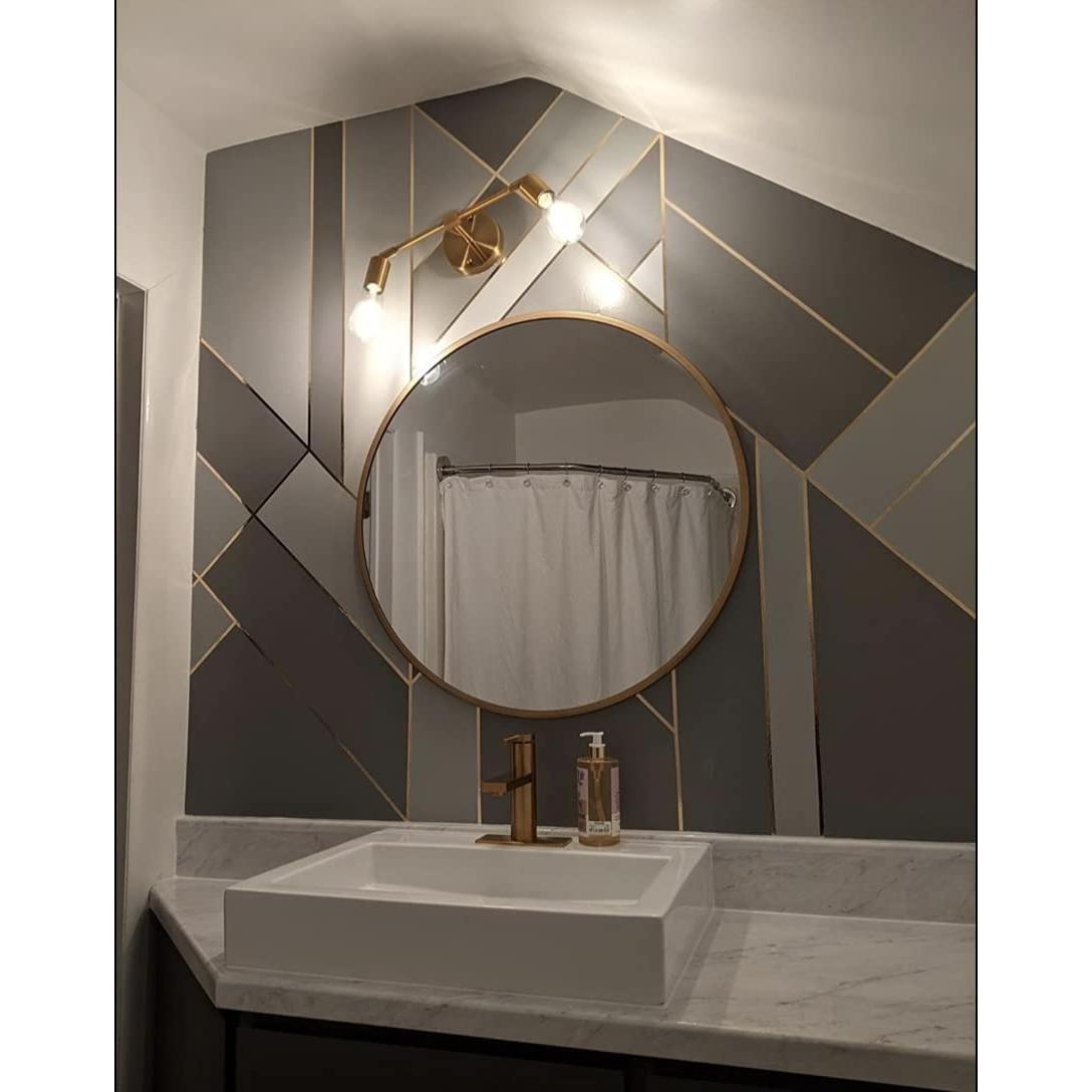 Cinta de película poliéster metalizado GGR Supplies 72 yardas 1/2" oro