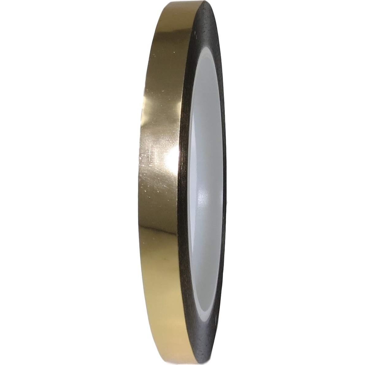 Cinta de película poliéster metalizado GGR Supplies 72 yardas 1/2" oro