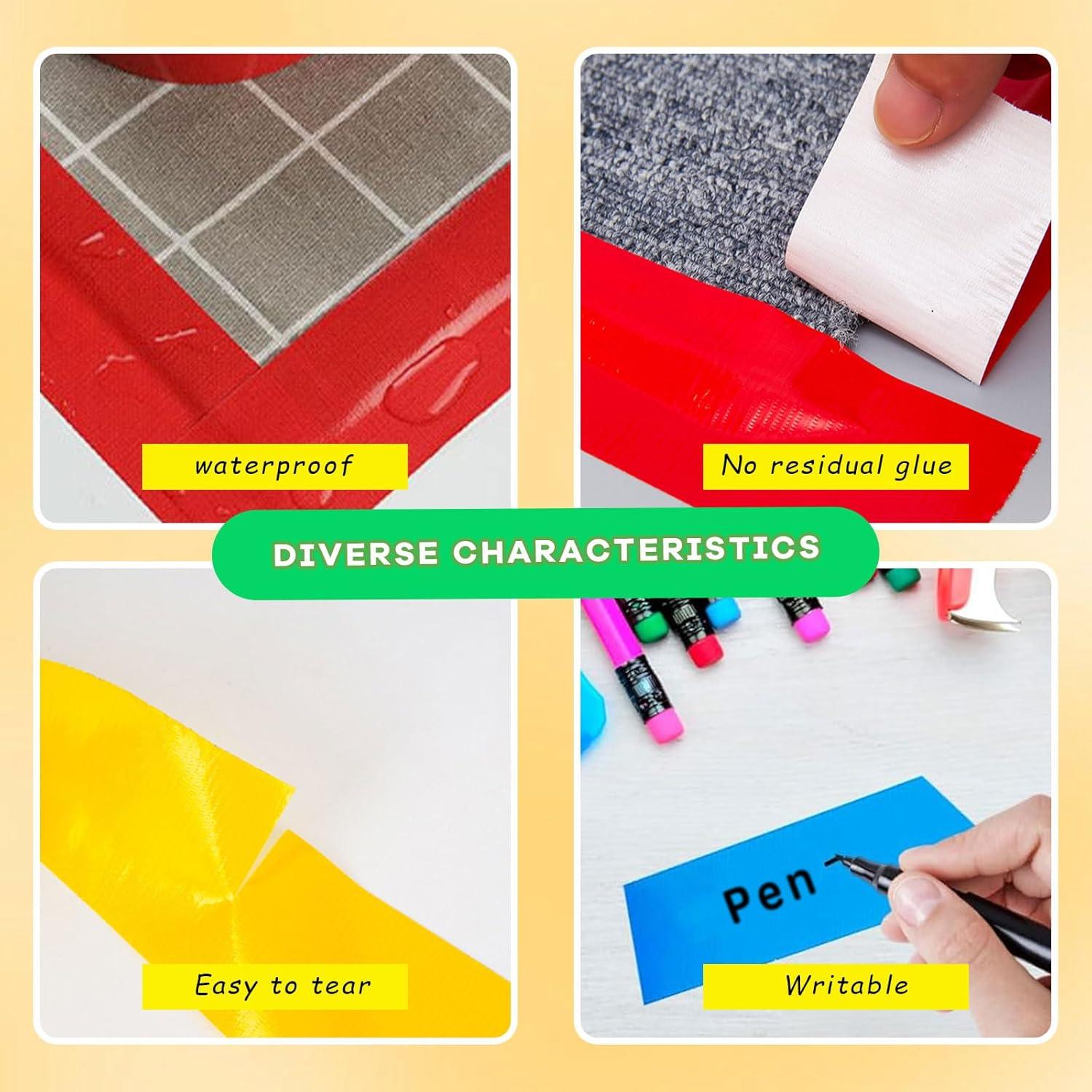 Cinta Adhesiva Multicolor SIKEDEPRO 6 Rollos 5.08 cm x 13.72 m