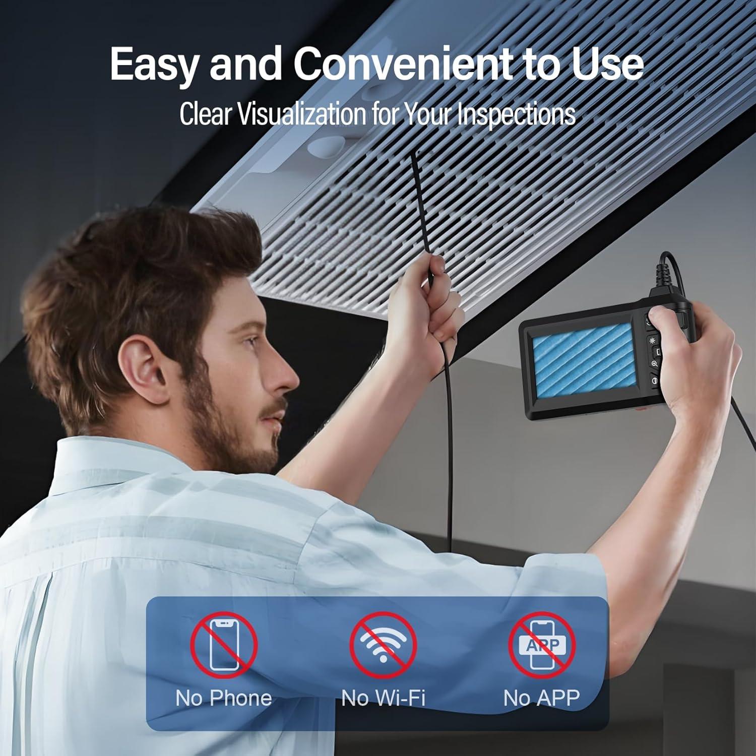 Cámara Endoscópica Kecowl 5m con Luz LED 1080P HD