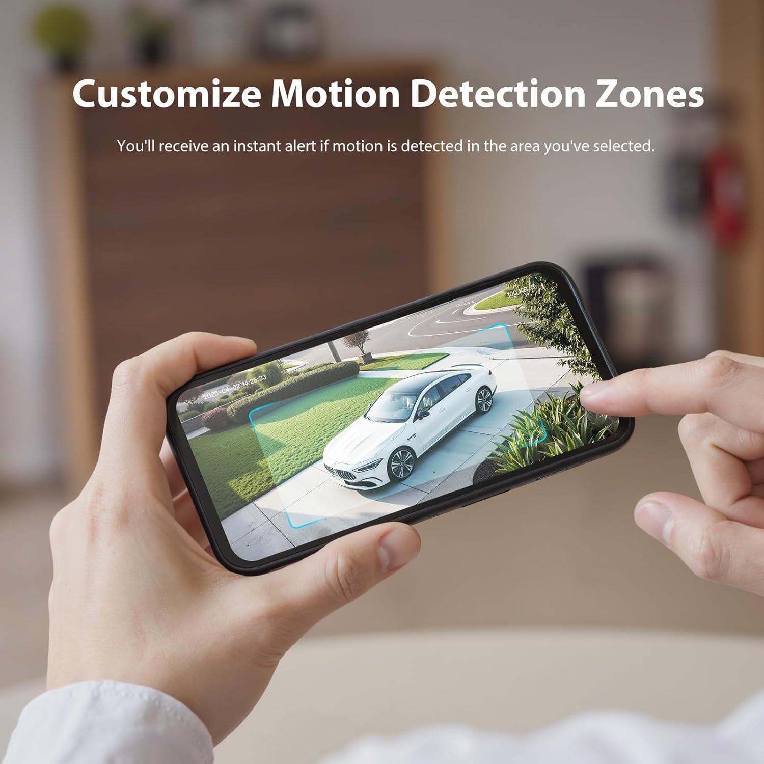 Cámara de Inundación Onforu 2K HD 55W con Luz y Alarma