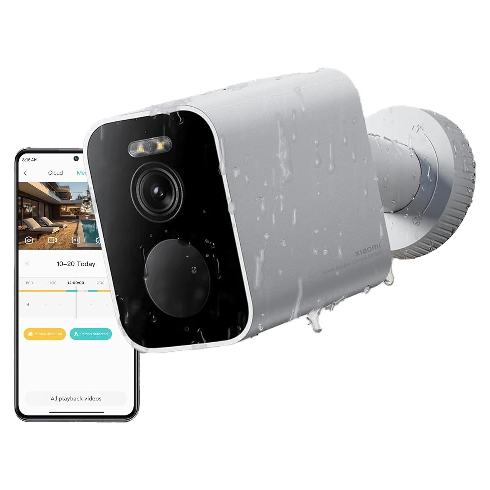 Cámara de Seguridad Inalámbrica Xiaomi BW500 2.5K IP67