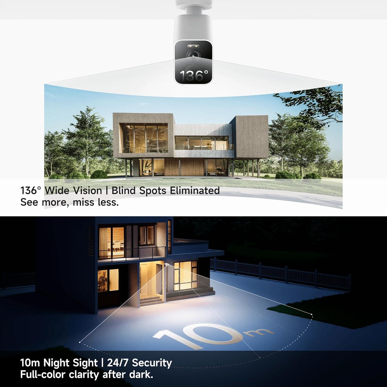 Cámara de Seguridad Inalámbrica Xiaomi BW500 2.5K IP67