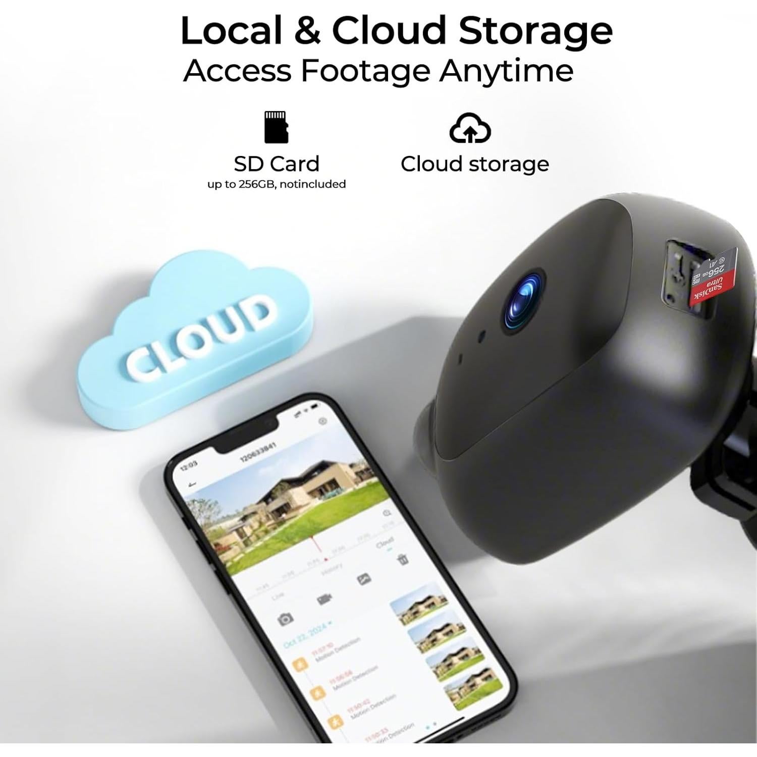 Cámara de Seguridad iMaihom Floodlight 2K QHD con Luz 5500LM