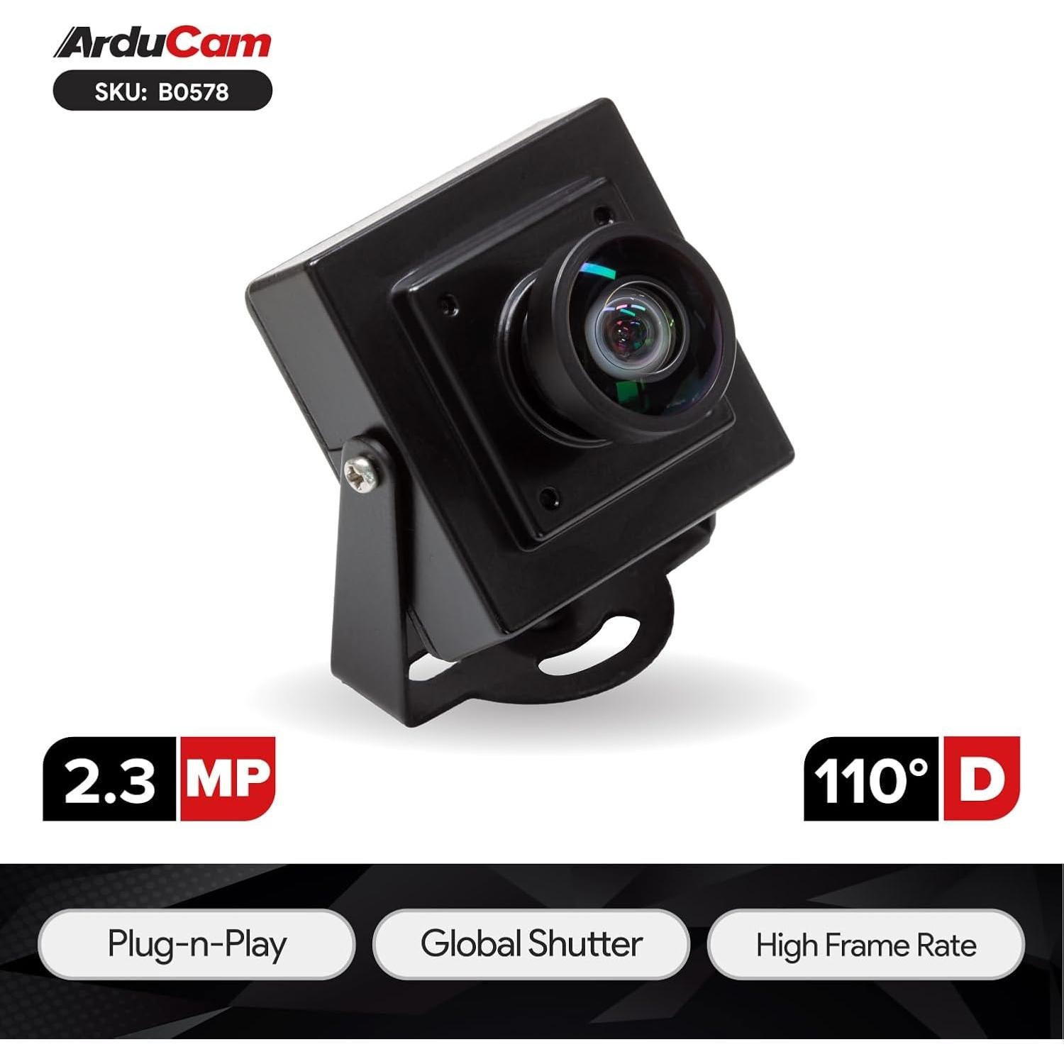 Módulo de Cámara USB Arducam 2.3MP Gran Angular 1080p