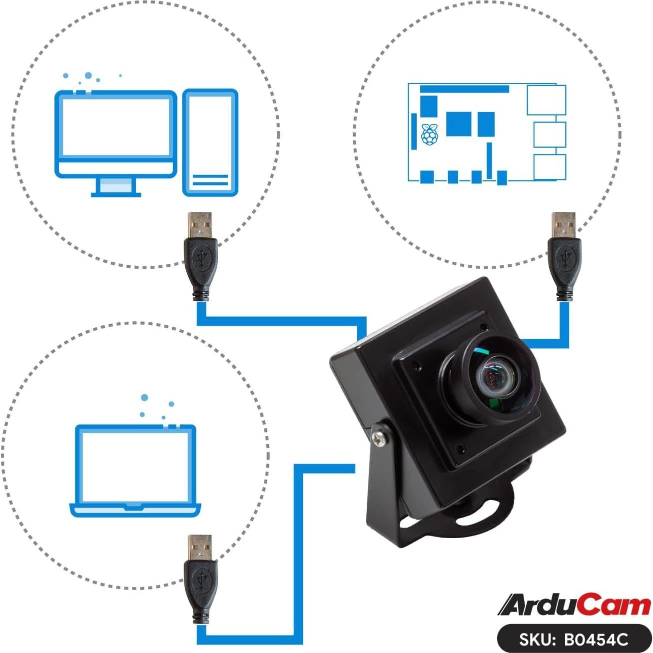 Módulo de Cámara USB Arducam 2.3MP Gran Angular 1080p