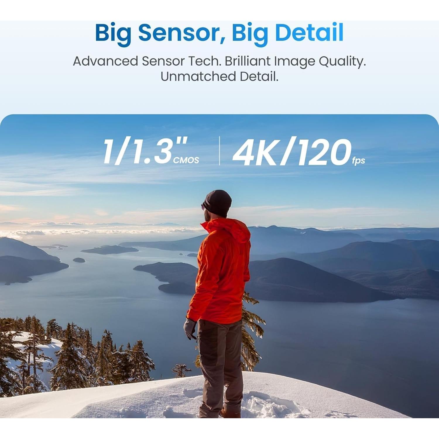 Cámara de Acción Xtra Edge 4K Hiper Estabilización Impermeable