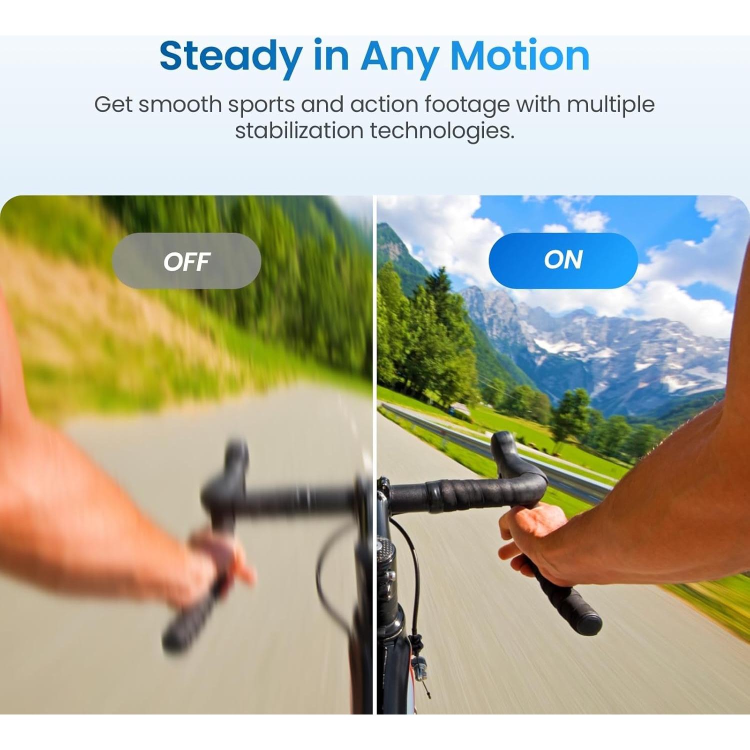 Cámara de Acción Xtra Edge 4K Hiper Estabilización Impermeable