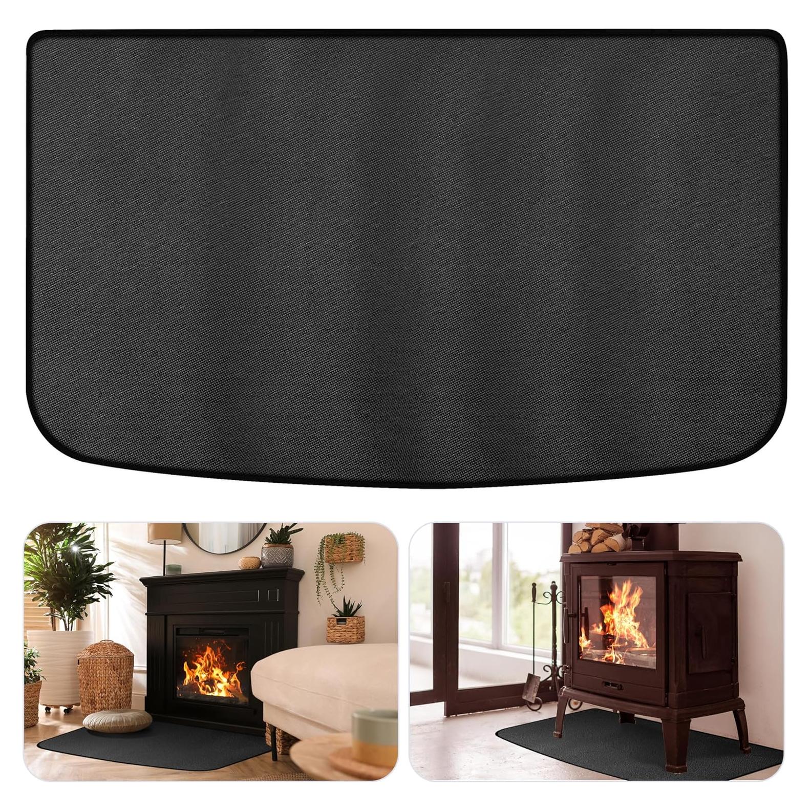 Alfombra Retardante al Fuego Vidafelic 152x81 cm para Chimenea