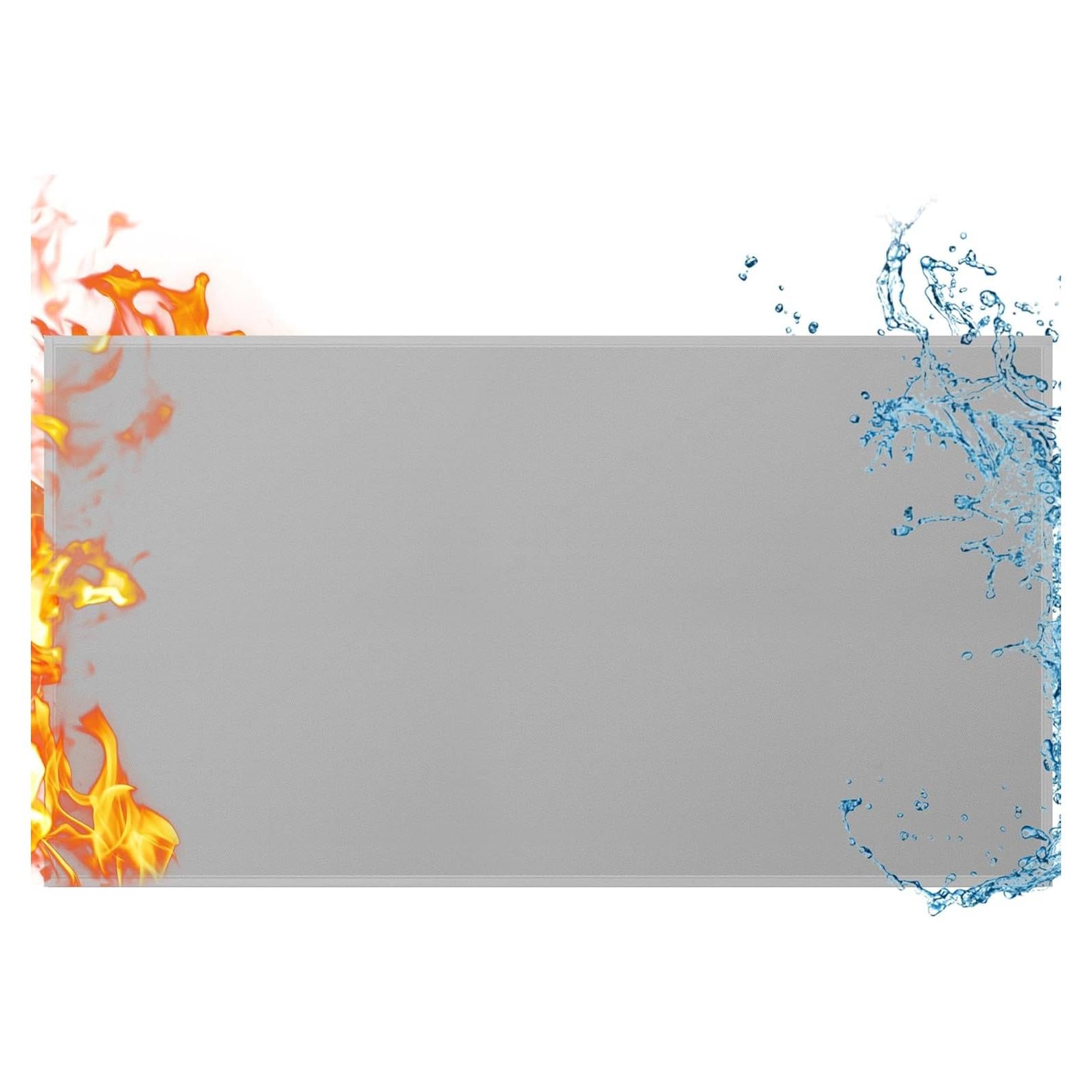 Alfombrilla a prueba de fuego TOHONFOO 121.9 x 71.1 cm Gris