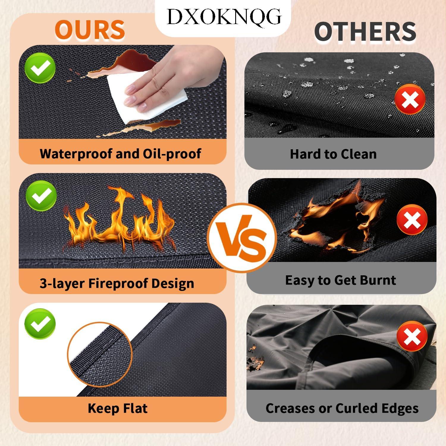 Alfombrilla de Barbacoa a Prueba de Fuego DXOKNQG 193x122 cm