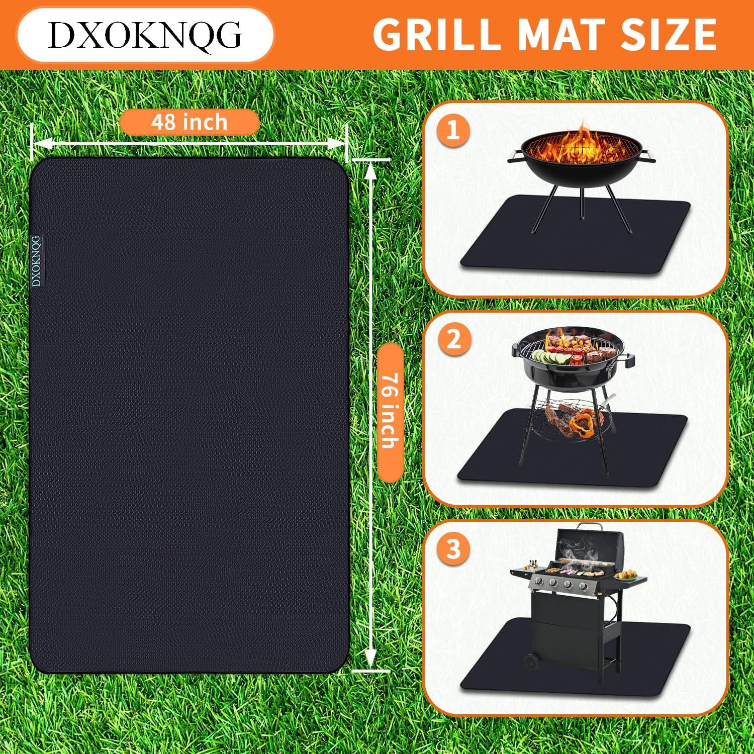 Alfombrilla de Barbacoa a Prueba de Fuego DXOKNQG 193x122 cm