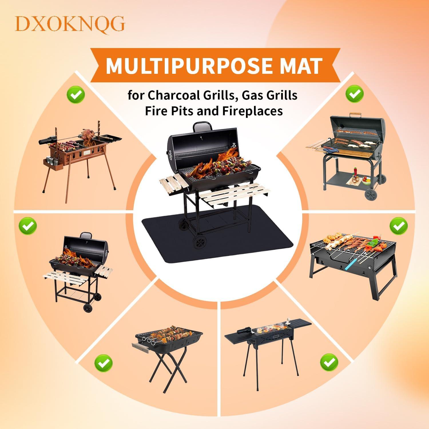 Alfombrilla de Barbacoa a Prueba de Fuego DXOKNQG 193x122 cm