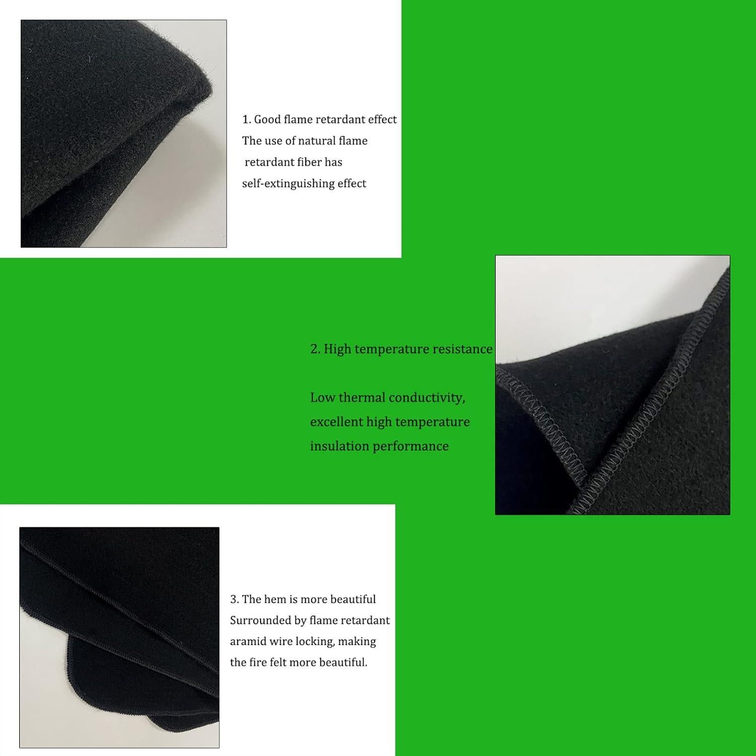 Manta Ignífuga RUNGEASINI 100x100cm Retardante de Llama