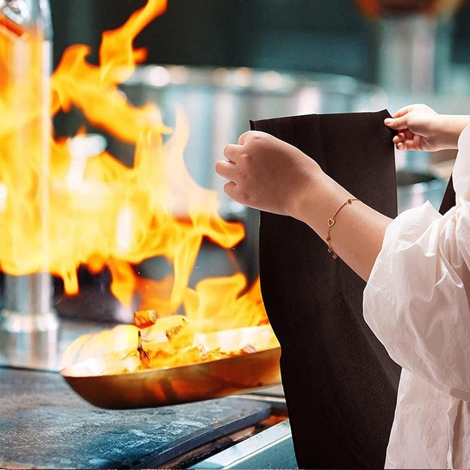 Manta Ignífuga RUNGEASINI 100x100cm Retardante de Llama