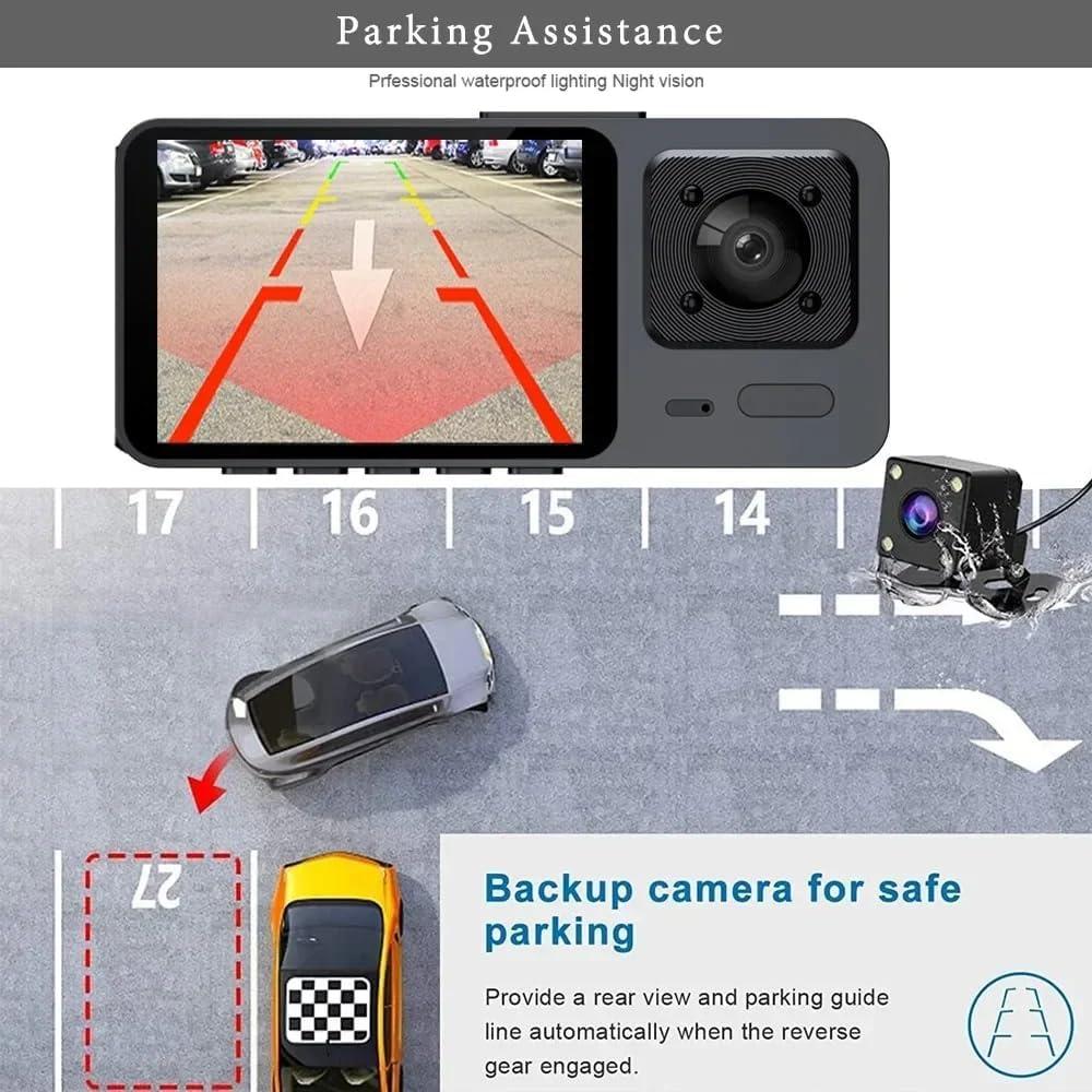 Cámara de tablero SHANGREN HD 1080P WiFi 3 canales