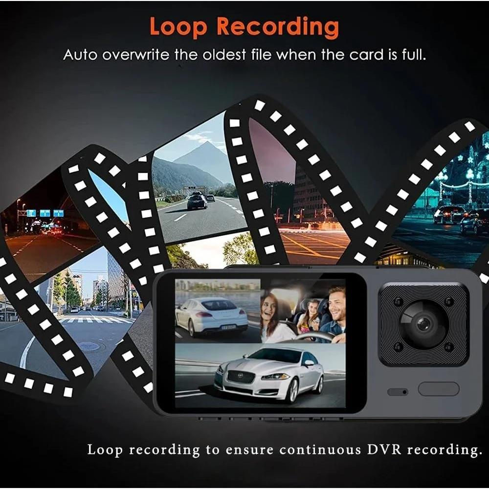 Cámara de tablero SHANGREN HD 1080P WiFi 3 canales