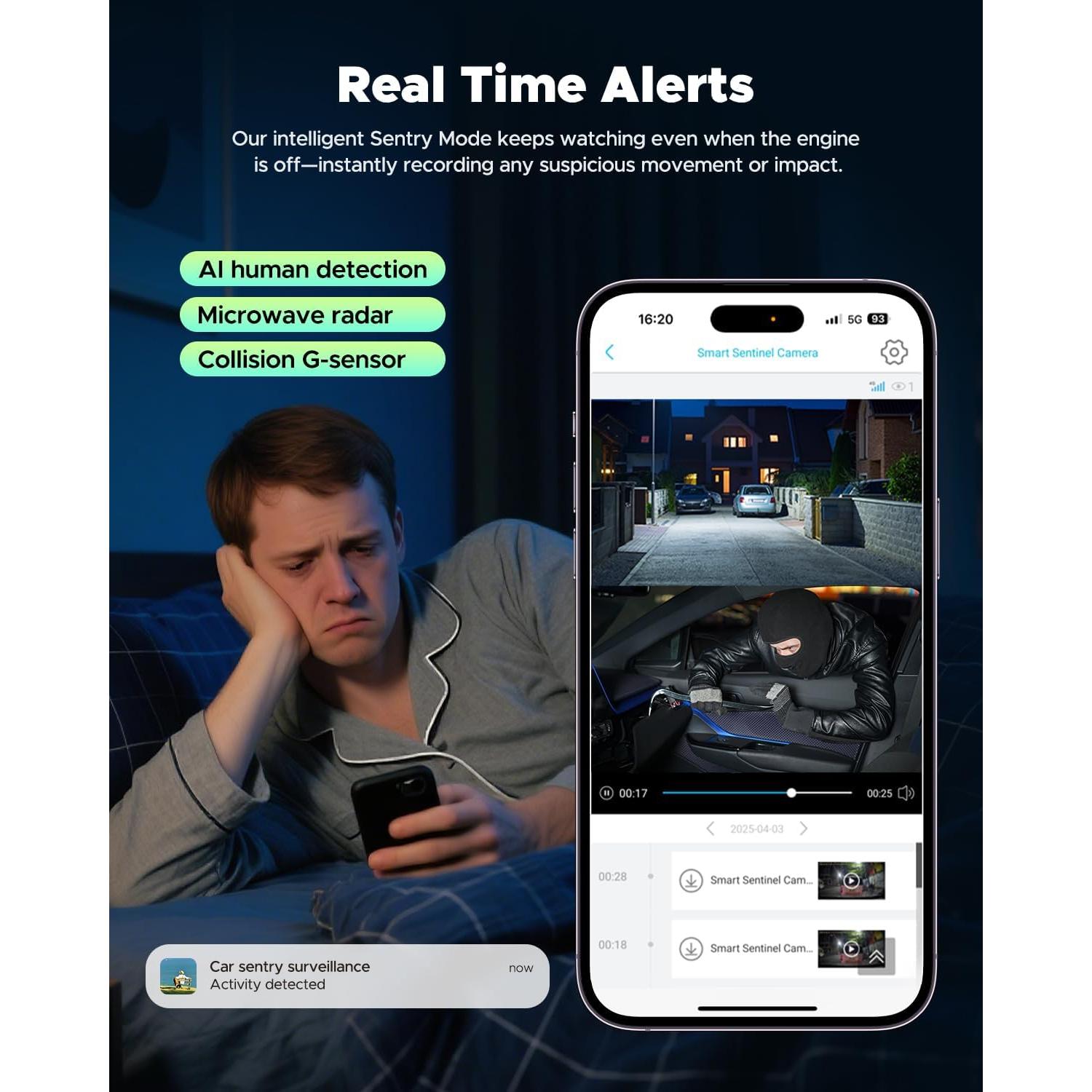 Cámara de Salpicadero 4G LTE LAMTTO con GPS y Nube