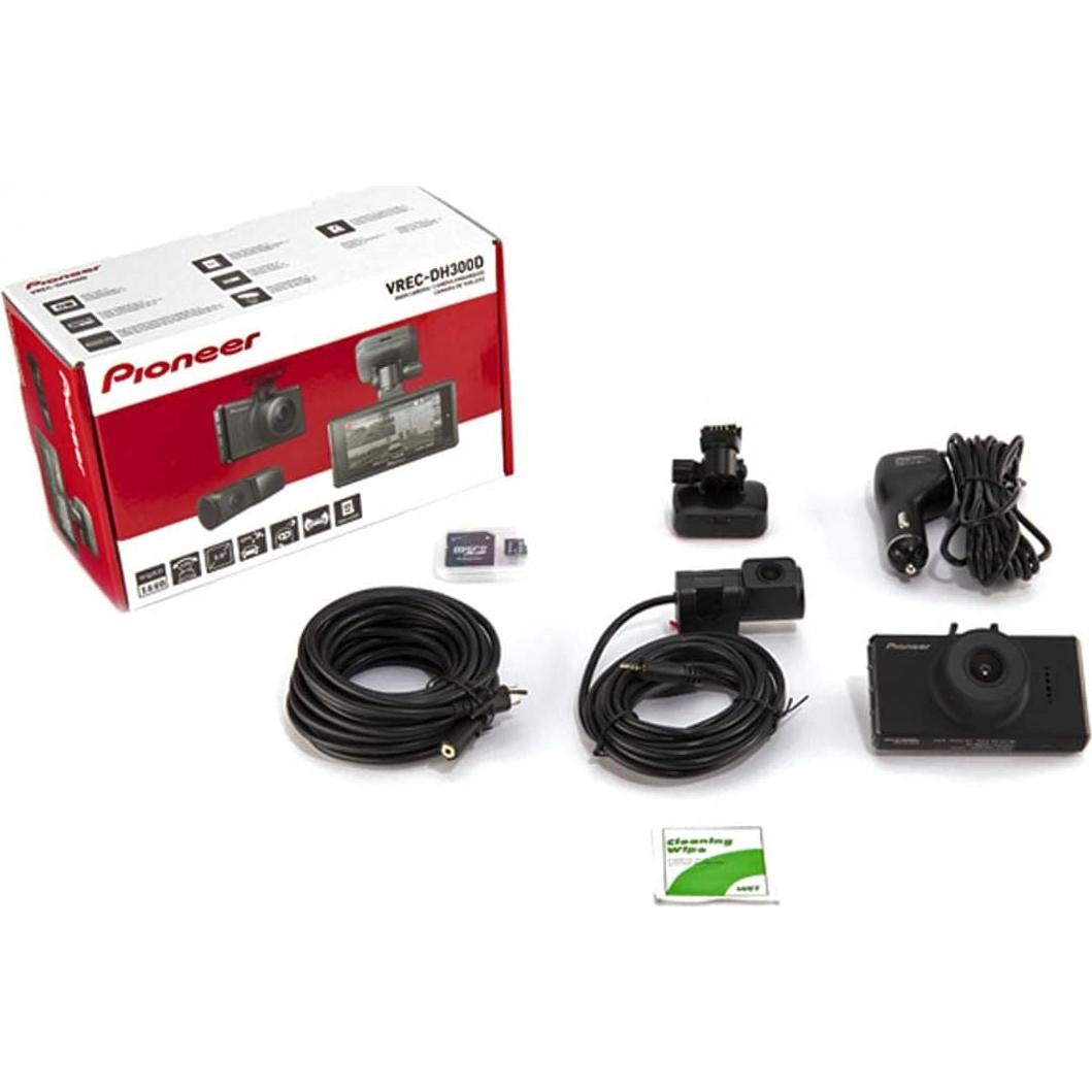 Cámara Dash Pioneer VREC-DH300D Doble Grabación 1440p