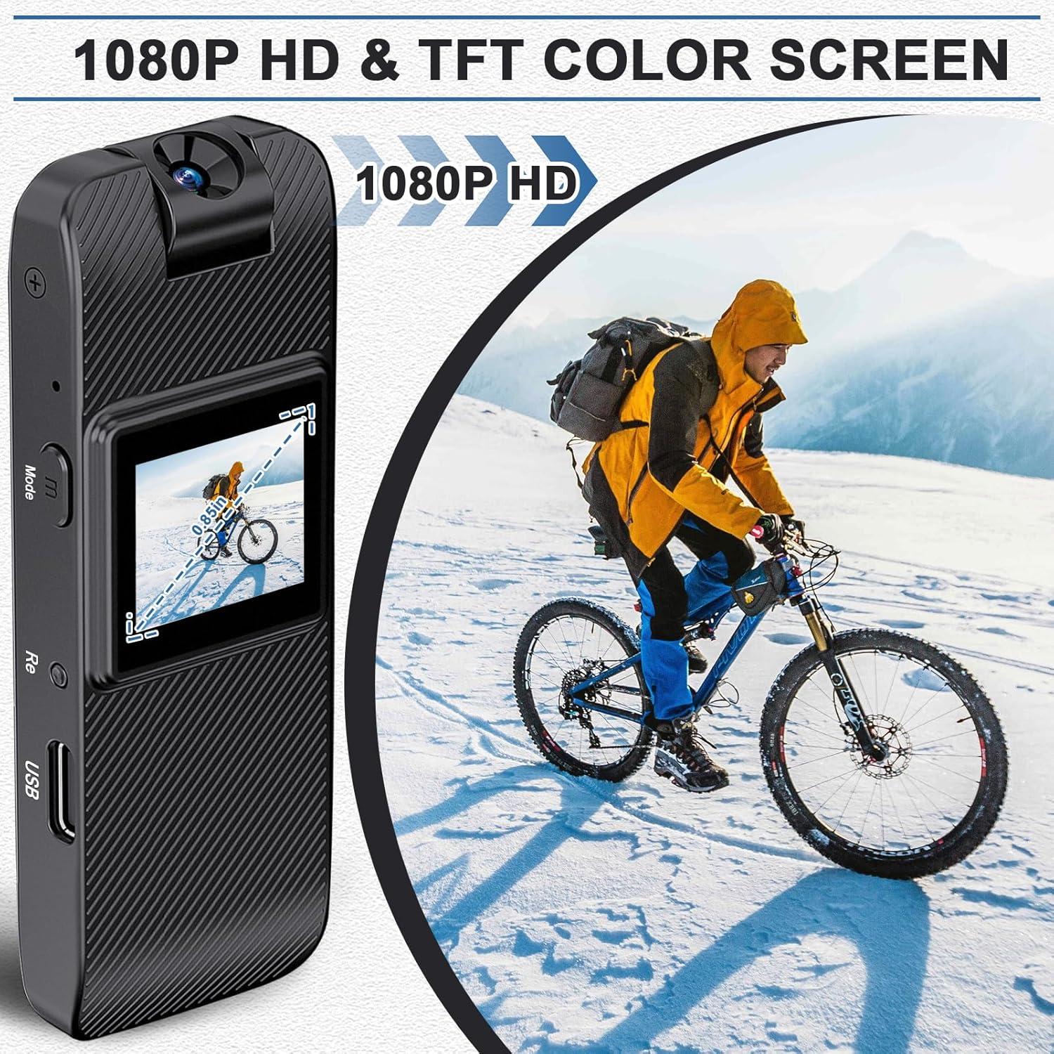 Cámara Corporal GXSSTO HD 1080P con Pantalla y SD 32GB