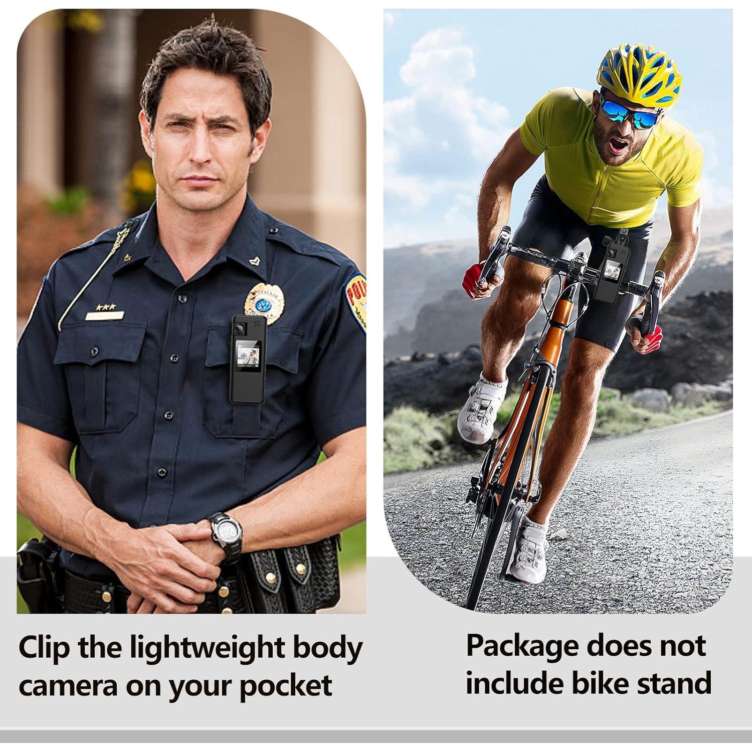 Cámara Corporal Hoestr A32 1080P con Lente Rotatable 180°