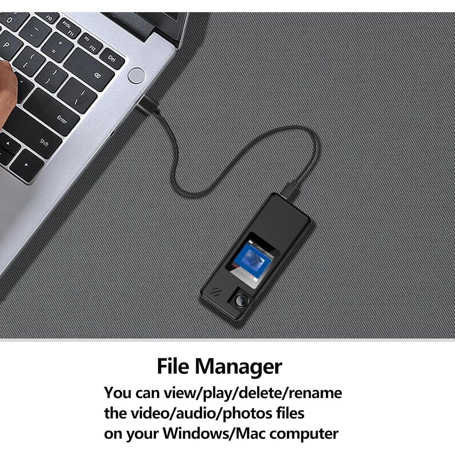 Cámara Corporal Hoestr A32 1080P con Lente Rotatable 180°