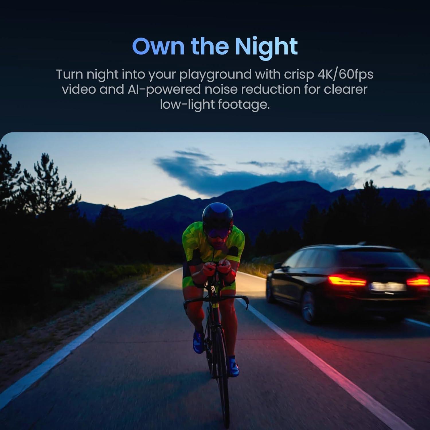 Cámara de Acción Xtra Edge Pro 4K Resistente al Agua 19.81m