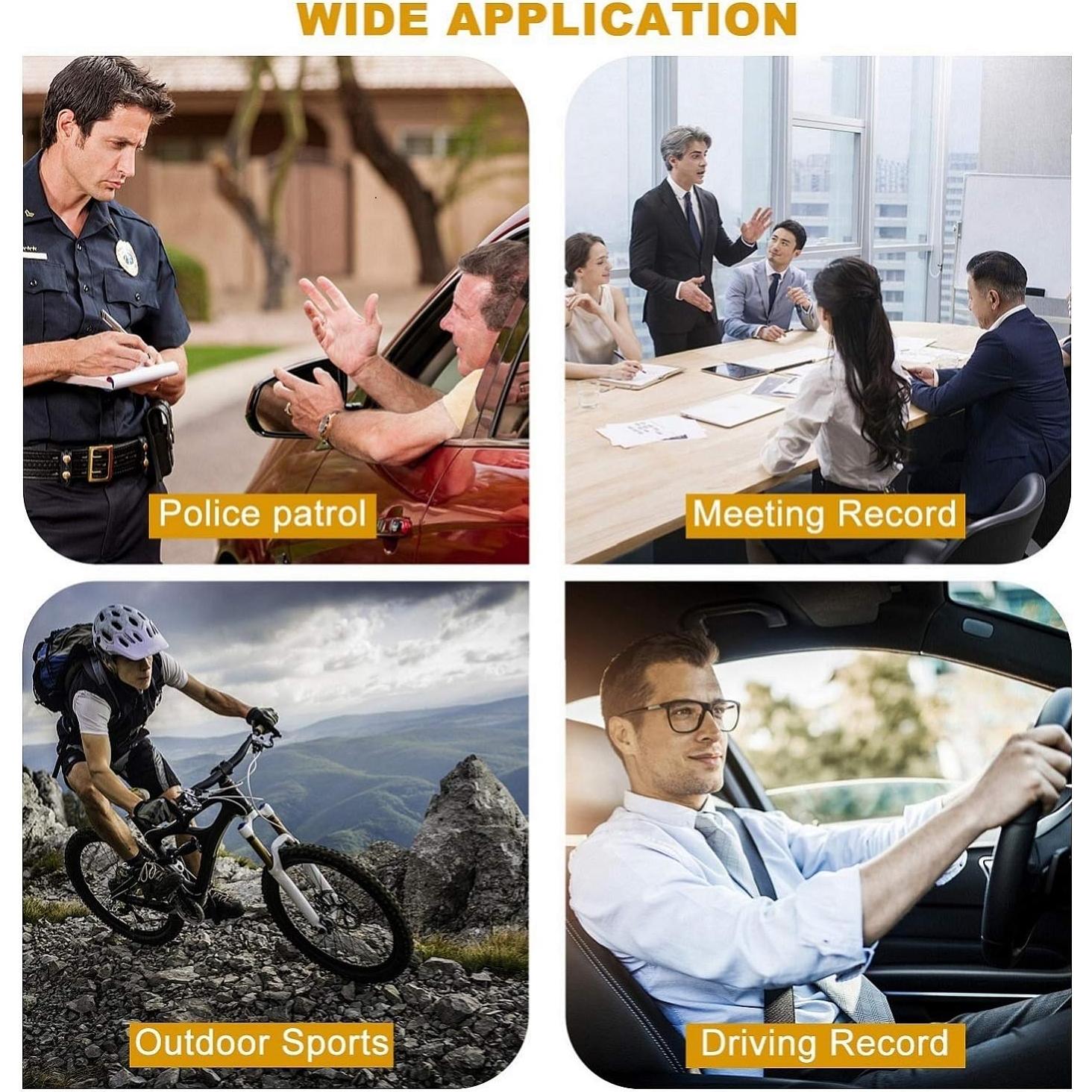 Cámara Corporal CammPro I826 Pro 1440P HD 64GB GPS Impermeable