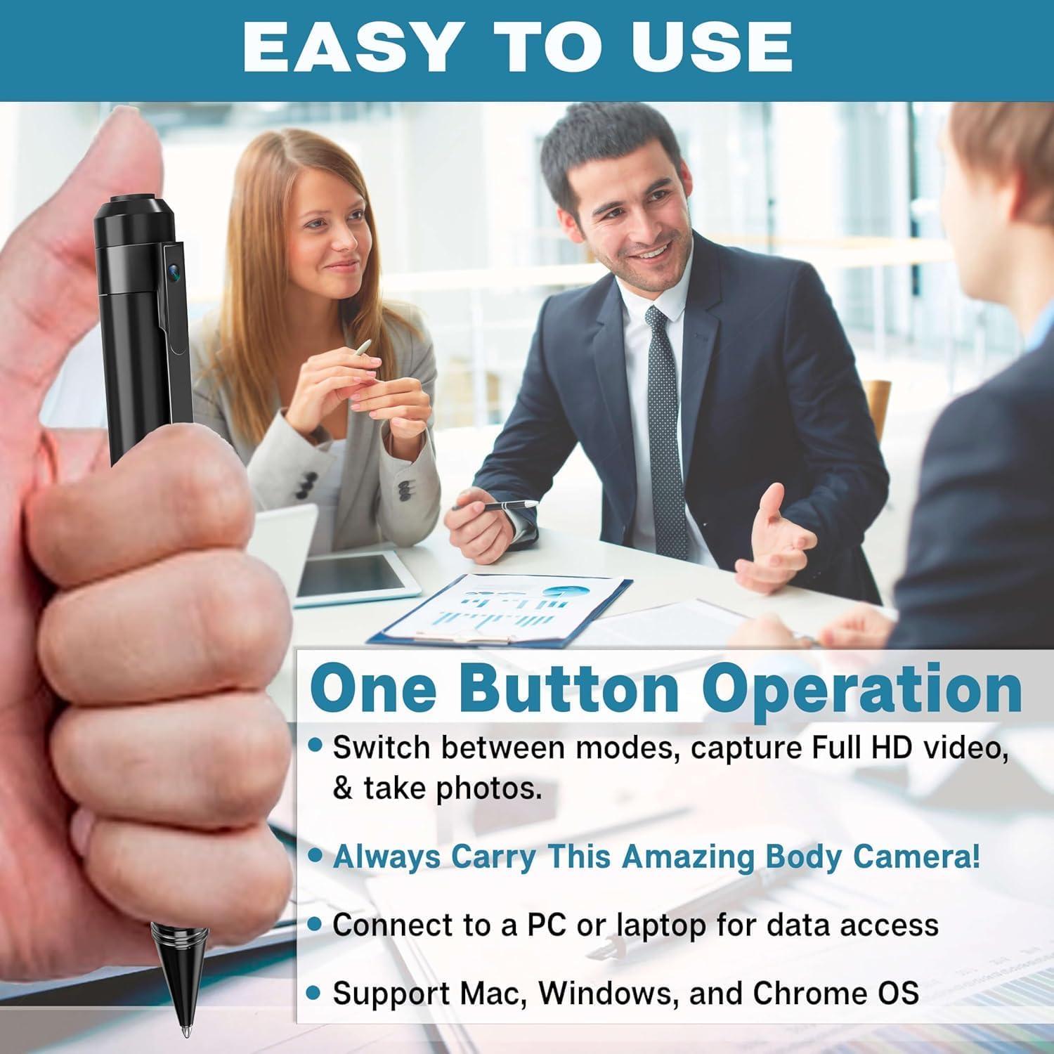 Cámara de Cuerpo SIRGAWAIN 64GB Full HD 1080p Detección Movimiento