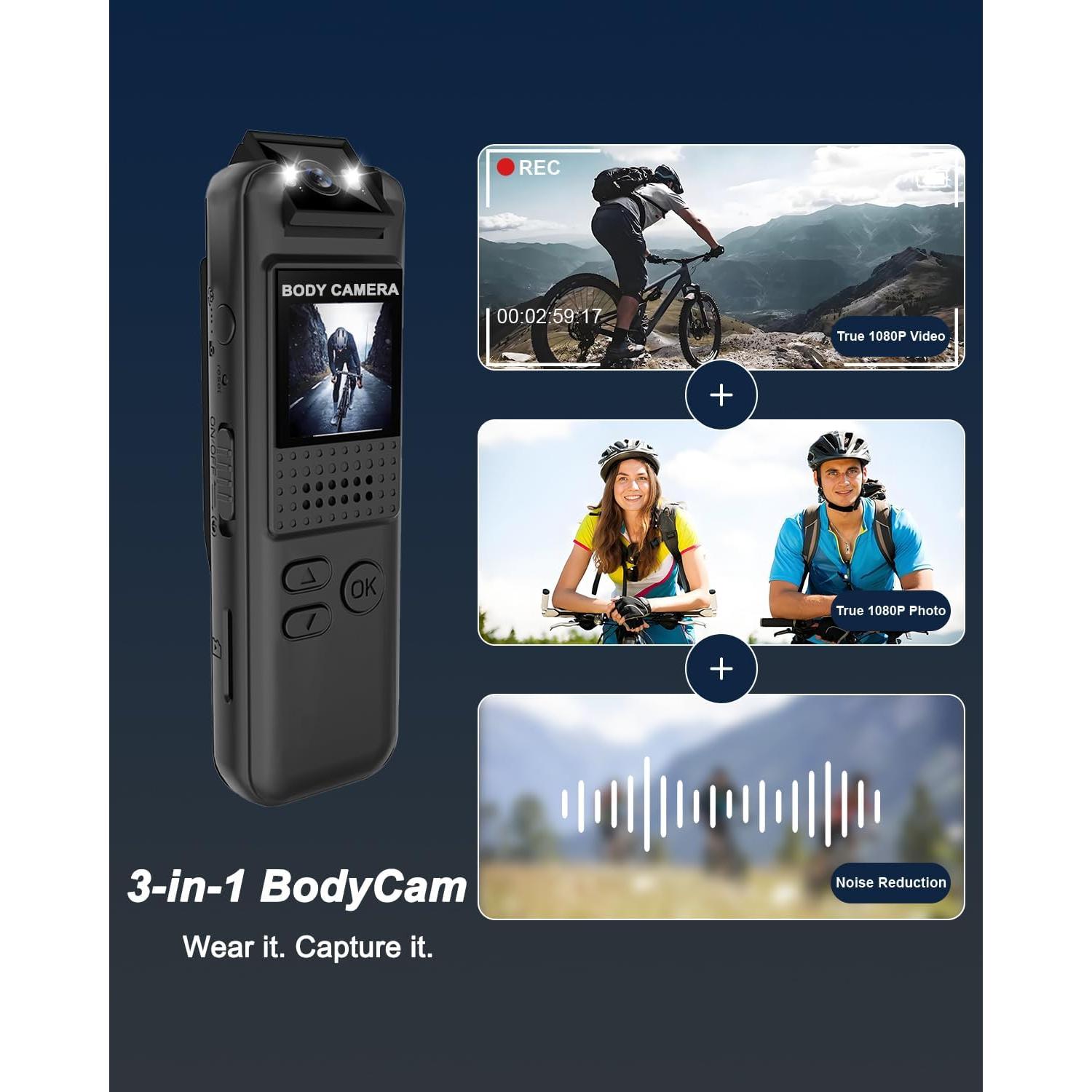 Cámara Deportiva Bextgoo CS15-CA HD 1080P con 64GB