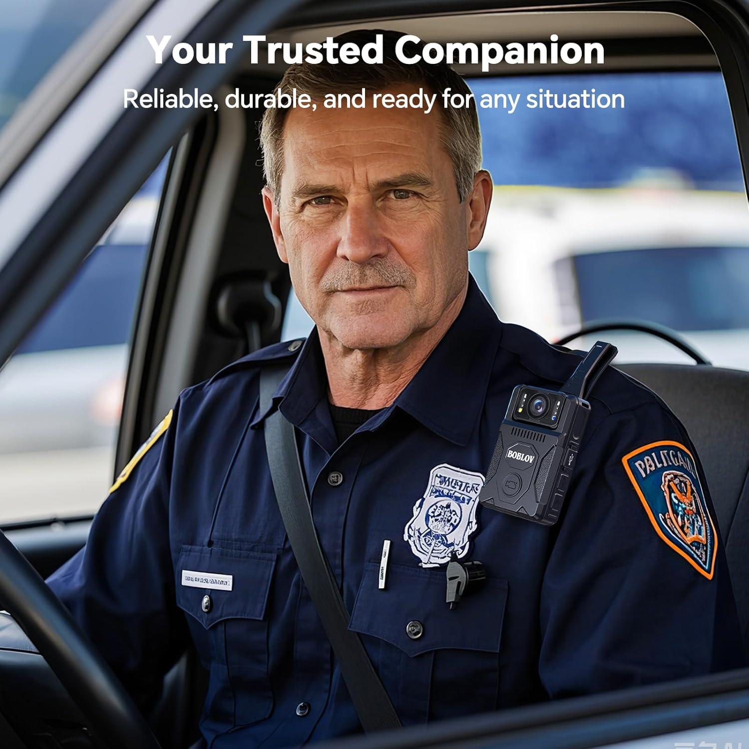 Cámara Corporal BOBLOV M7 128GB 1080P HD con GPS y Batería 4000mAh