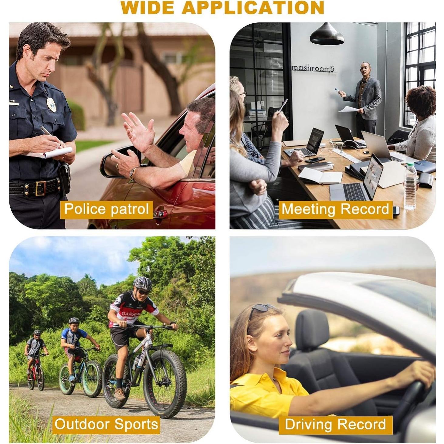 Cámara Corporal CammPro I826 HD 1296P, 32GB, GPS, Impermeable