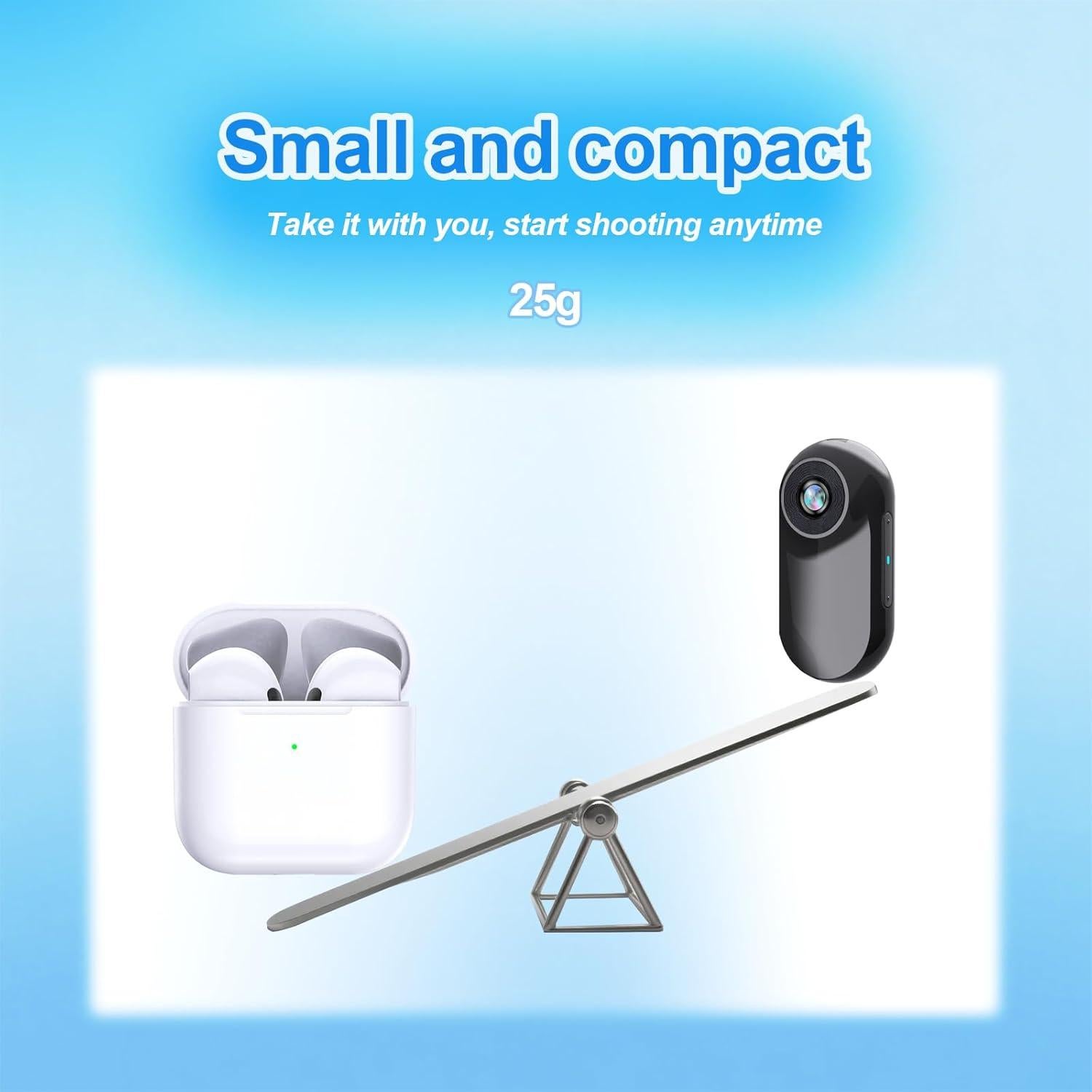 Cámara Corporal Mini HOFAOUG 1080P con Tarjeta 32GB Negra