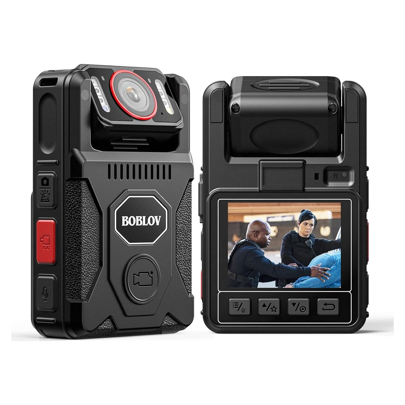 Cámara Corporal BOBLOV M7Pro 4K GPS 256GB Audio 180°