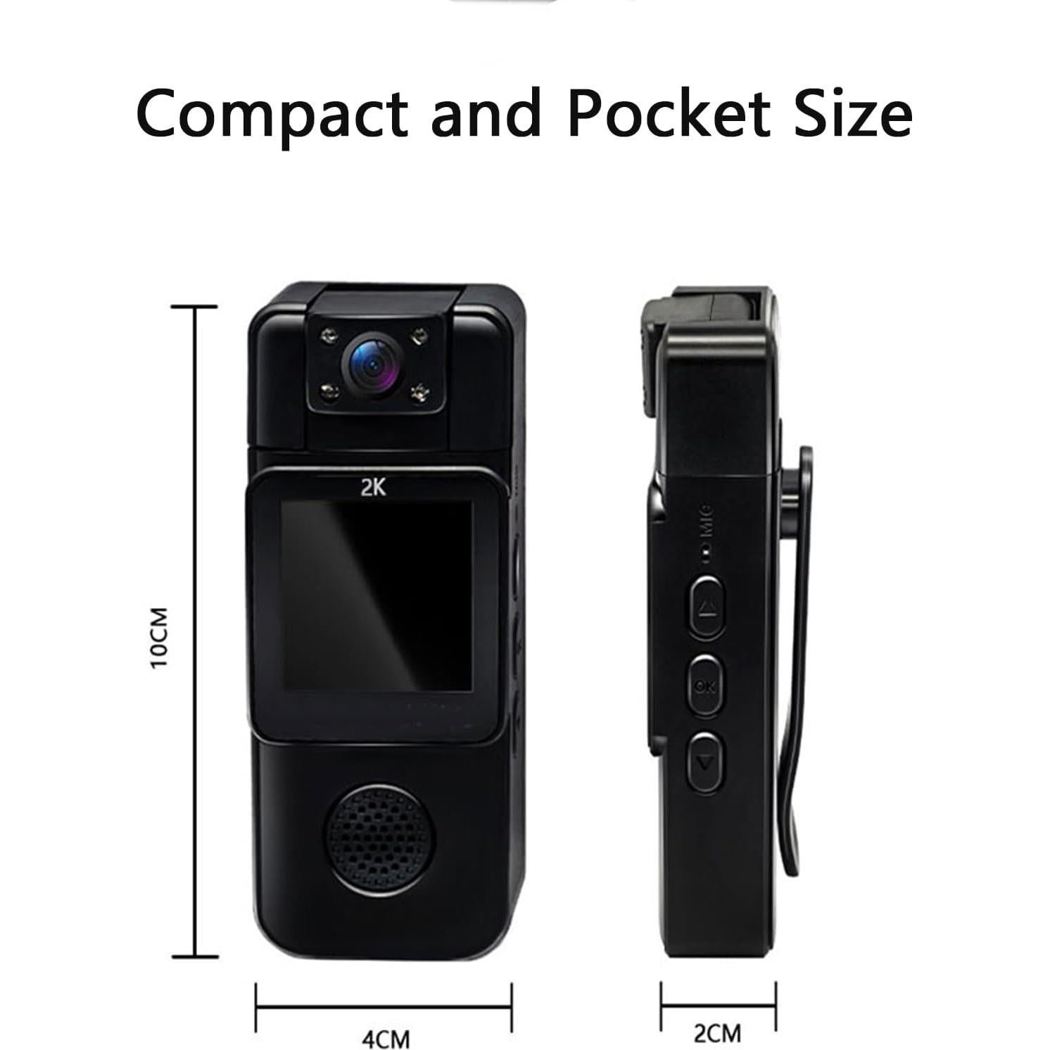 Cámara Corporal Genérico 2K con Visión Nocturna y 128GB