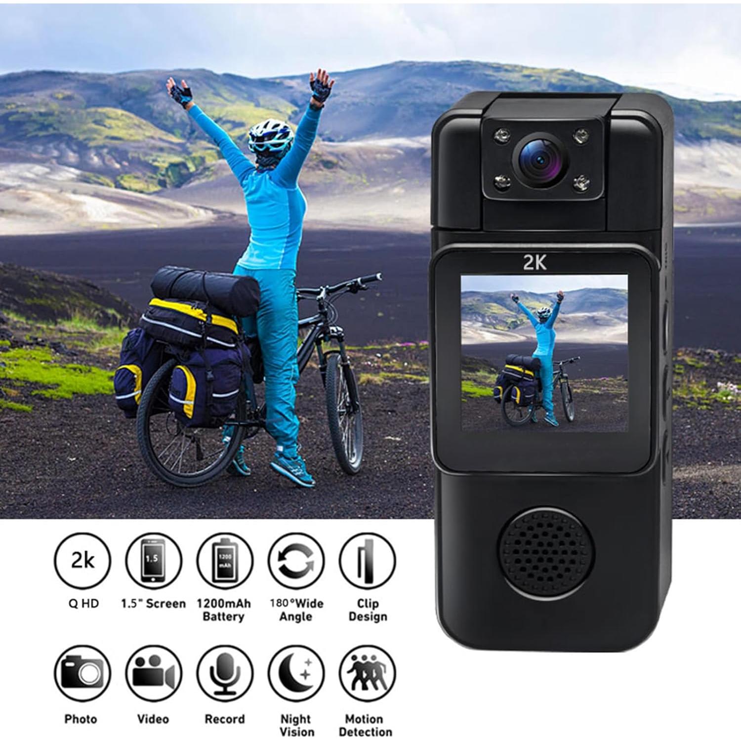 Cámara Corporal Genérico 2K con Visión Nocturna y 128GB